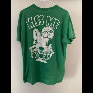 Green Hoonigan Tee Shirt (Kiss Me)